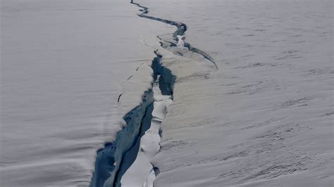 See The Crack Splitting An Antarctic Ice Shelf In Two