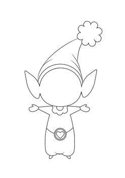 Then you'll have students color and cut each elf. Elf Yourself - Cute Elves Templates by Shapes and Colors | TpT