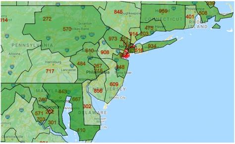 New Jersey Area Codes All City Codes