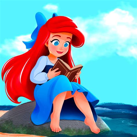 Ariel Summer Reading A Few Years Later By Artistsncoffeeshops On