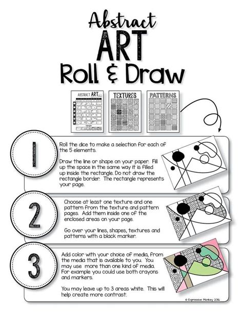 Image Result For Roll A Picasso Worksheet Abstract Art Lesson