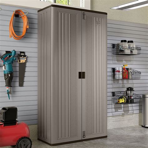 34 X 18 Suncast Mega Tall Garage Storage Cabinet 1m X 054m