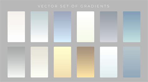 Set Of Subtle Gradients Design Download Free Vector Art Stock
