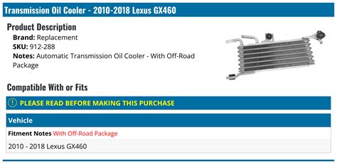 2010 2018 Lexus Gx460 Automatic Transmission Oil Cooler Replacement