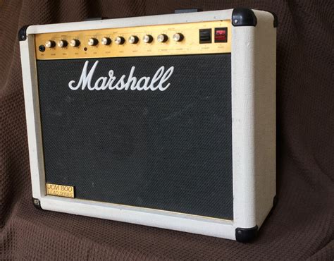 Marshall Jcm 800 Combo 1x12 1983 White Tolex Amp For Sale Vintage