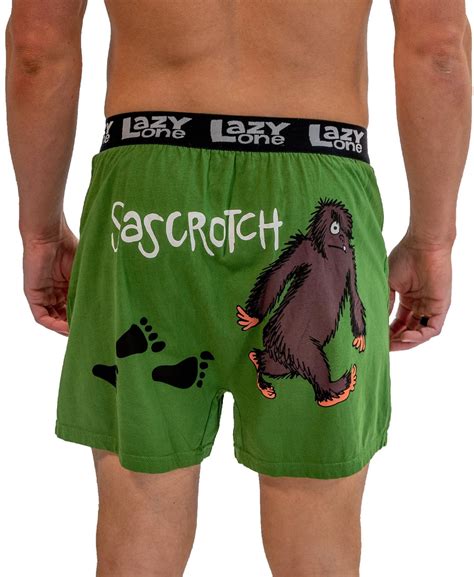 Uni Sex Funny Boxers Sasquatch Or Sascrotch Bigfoot Etsy