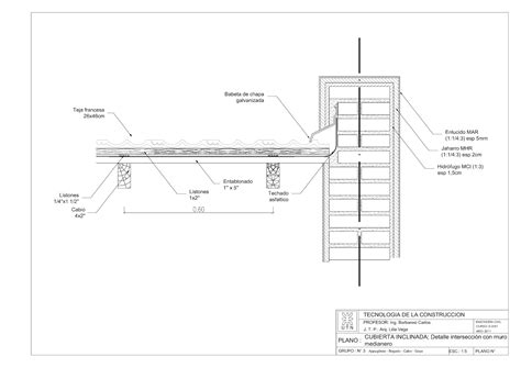 Detalles Constructivos Cad Detalles Cubierta Inclinada Y Plana