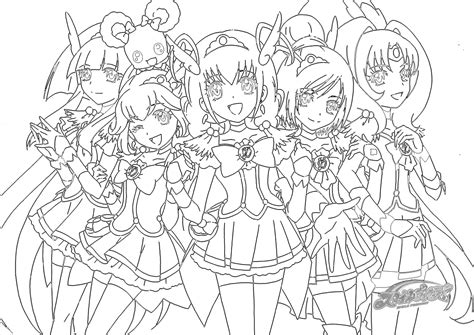 Glitter Force Coloring Pages Photos