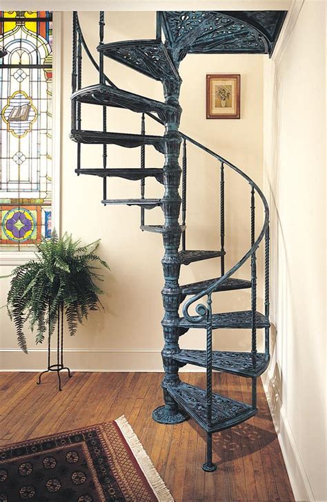 Dress your stairs with intricate designs and colors used these practical stair treads. Shop Victorian Spiral Staircases | The Iron Shop Spiral Stairs | Spiral staircase, Spiral stairs ...