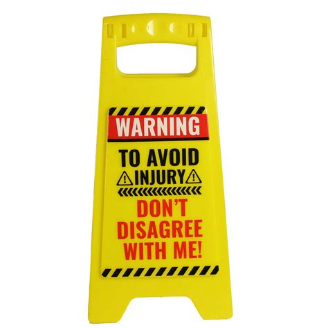 Office Desk Work Joke Funny Novelty Desk Warning Signs Caution Secret