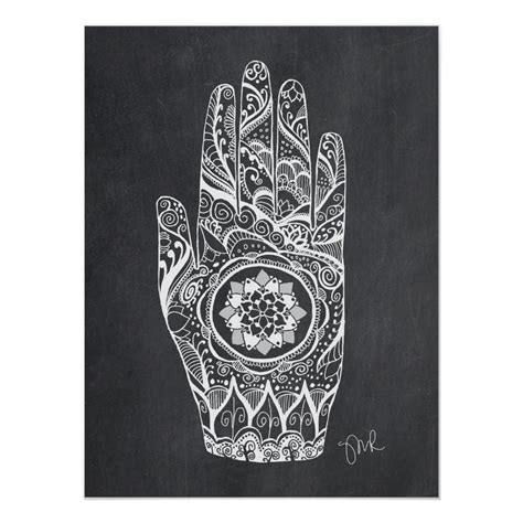Massage Therapist Henna Tattoo Hand Lotus Poster Zazzle