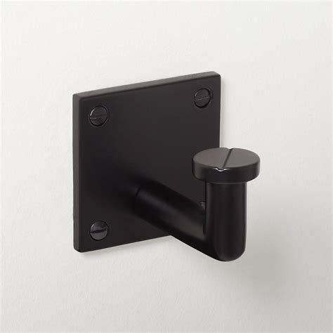 Slotted Screw Matte Black Wall Mount Hook Reviews Cb2