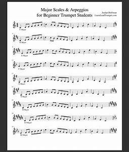Major Scales Arpeggios For Beginner Trumpet Students Learn Lead Trumpet