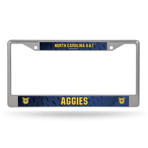 North Carolina A&T Aggies NCAA Chrome Metal License Plate Frame