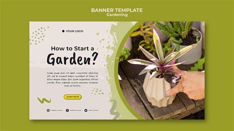 Premium Psd How To Start A Garden Banner Template