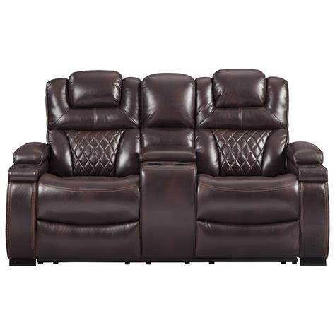 Signature Design By Ashley Warnerton Power Reclining Loveseat With