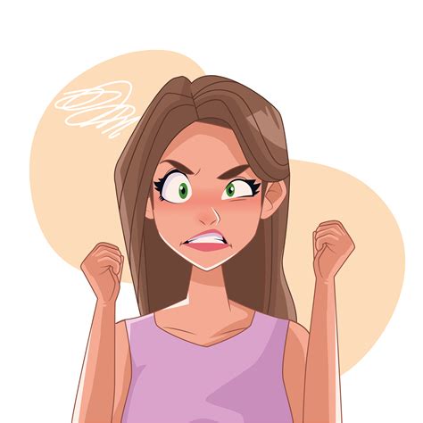 Angry Woman Cartoon
