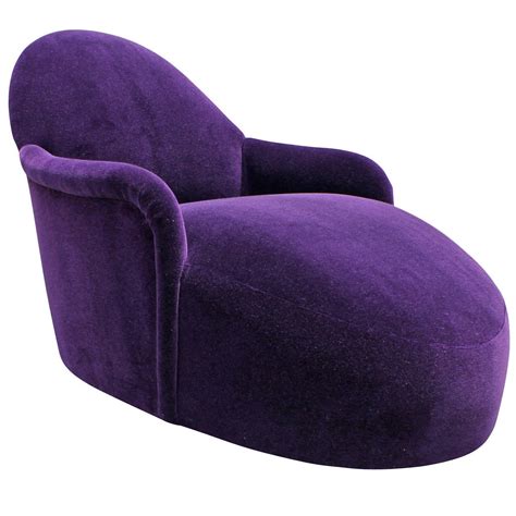 Shop for purple chaise lounges and other living room furniture products at bhg.com shop. Incredible Milo Baughman Swivel Chaise in Purple Mohair ...