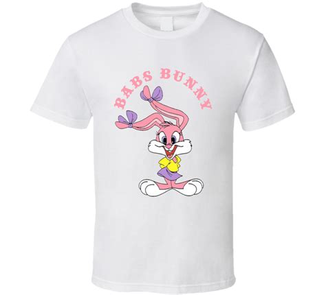Babs Bunny Tiny Toon Adventure Show Character Fan T Shirt
