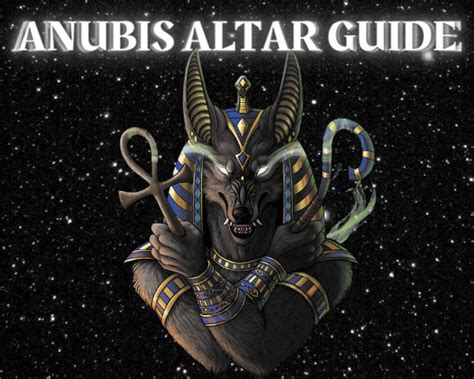 Anubis Altar Guide How To Work With The God Anubis Etsy