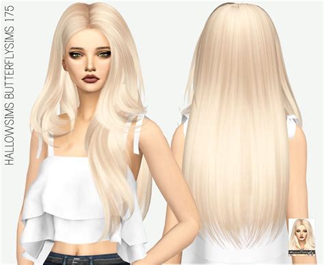 Miss Paraply Butterflysims Hair 17 Retextured ~ Sims 4 Hairs Sims 4