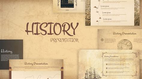 Dive Into The Fascinating Vintage History Lesson Presentation For