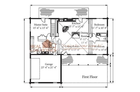 Lakeland Log Home Floorplan Real Log Homes C M Allaire