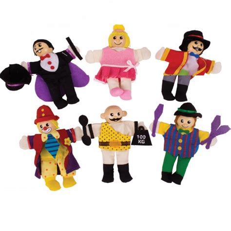 Entertainer Finger Puppets Pack Of 6 Imaginative Play From Early