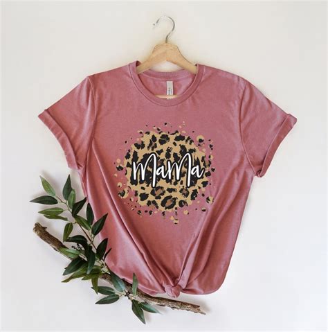 mama shirt mom leopard shirt t for mom t for her etsy