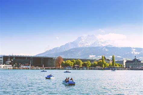 Lucerne Switzerland April Beautiful Lake Lucerne An Editorial Photo Image Of