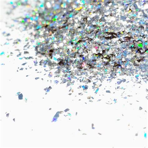 Holographic Silver Glitter Shards Tiny Glitter Flakes Rough Etsy