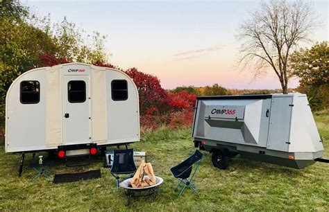 The Tiny Camp365 Fold Out Trailer Transforms Into A Cabin For Six People