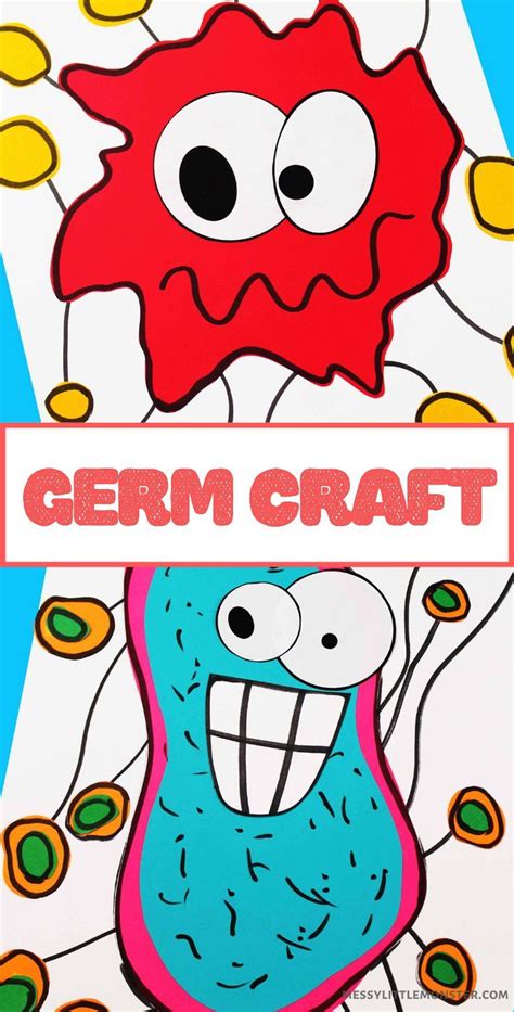 Germ Craft A Fun Way To Teach Kids About Germs In 2020 Germ Crafts
