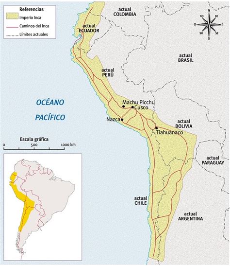 Mapa De La Ubicación Geográfica Del Imperio Inca Socialhizo