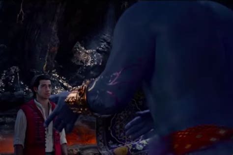 the first aladdin trailer is here and will smith is a very blue muscular genie phillyvoice