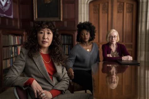 Through the chair sandra oh and amanda peet take an academic view of cancel culture a small liberal arts college plays out the furor of cancel culture in amanda peet's limited series on netflix 'The Chair': Sandra Oh Takes Charge in Netflix's First Look at the Comedy (VIDEO) | Arts ...