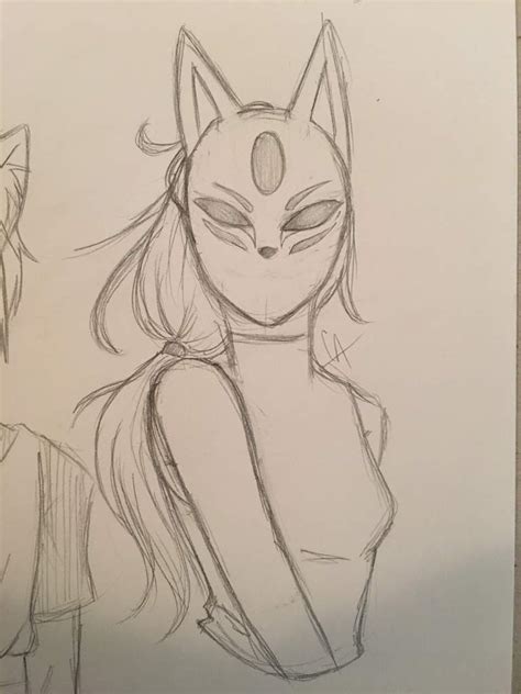 Fox Mask Girl Anime Art Amino