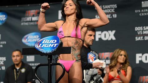 Claudia Gadhela During The Weigh In For Her Ufc Fight With Jessica