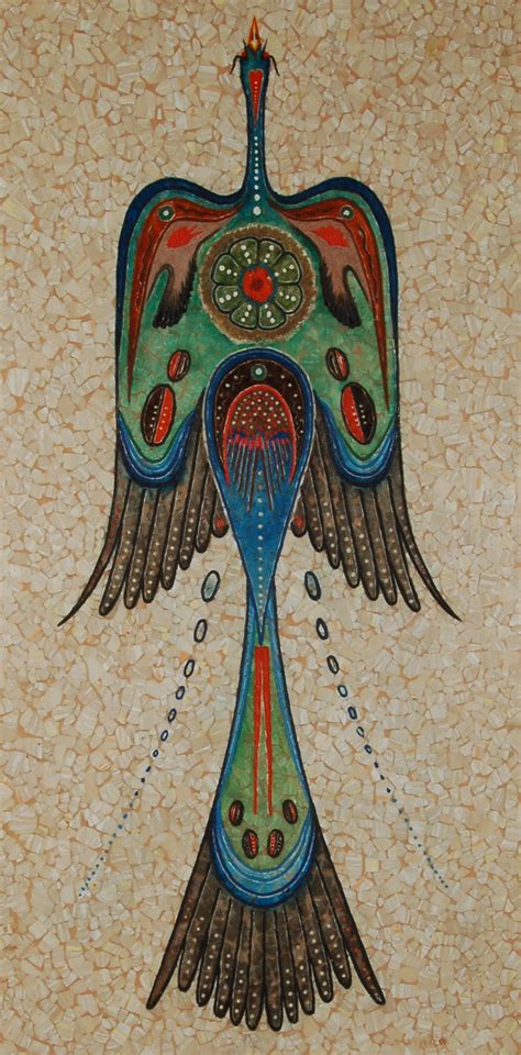 Peyote Bird Woody Crumbo Potawatomi Native American Painting