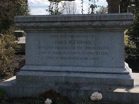 Grave Of President James Buchanan 15th President Of The United States