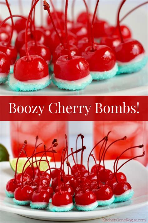 Boozy Cherry Bombs - Kitchen Gone Rogue