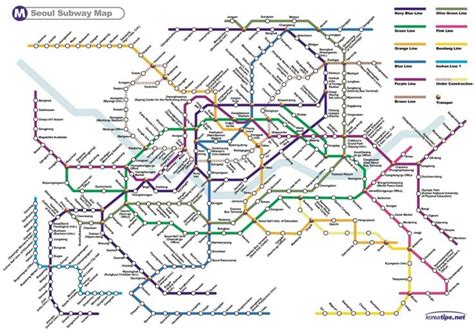 Seoul Metro Map Metro Map Subway Map Seoul
