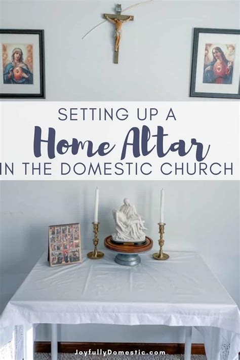Catholic Home Altar Set Up Joyfully Domestic
