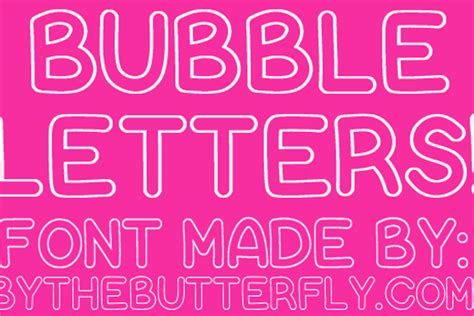 Bubble Letters Font | ByTheButterfly | FontSpace