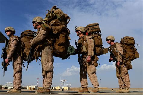 Us Marines British Troops End Mission In Restive Afghan Province