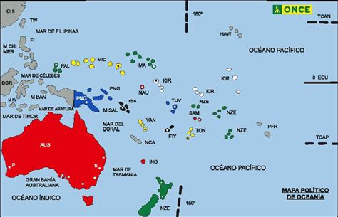 Oceania Mapa Politico Paises Y Capitales Resenhas De Vrogue Co