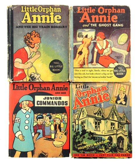 Collection Of 4 Little Orphan Annie Big Little Books