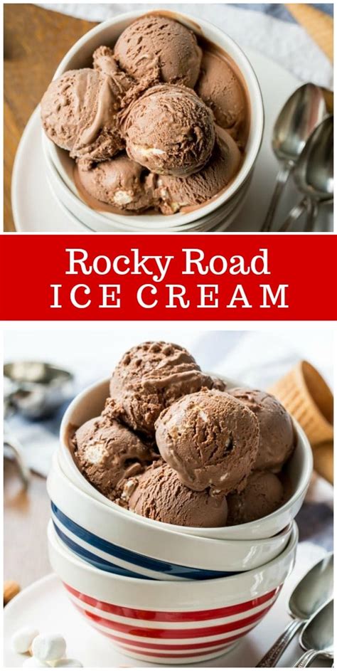 Low carb ice cream to make you scream! Rocky Road Ice Cream - Recipe Girl