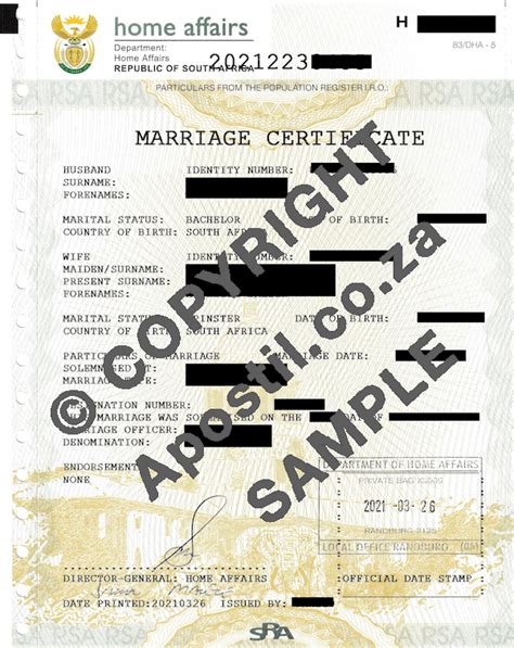 How To Expedite An Unabridged Marriage Certificate In Sa Apostil