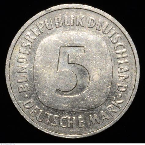 5 Mark 1992 D Federal Republic 1975 2001 5 Mark Germany Coin